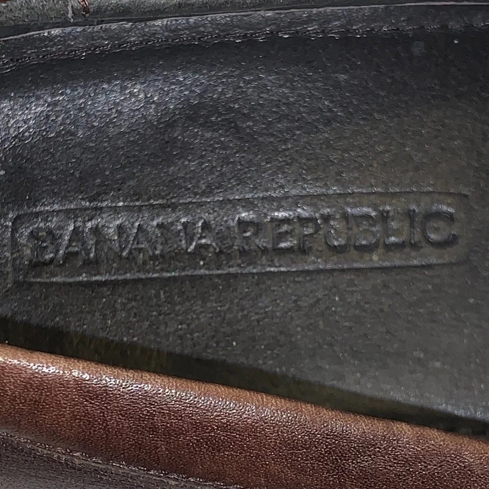Banana Republic Men’s Dark Brown Leather Penny Loafers